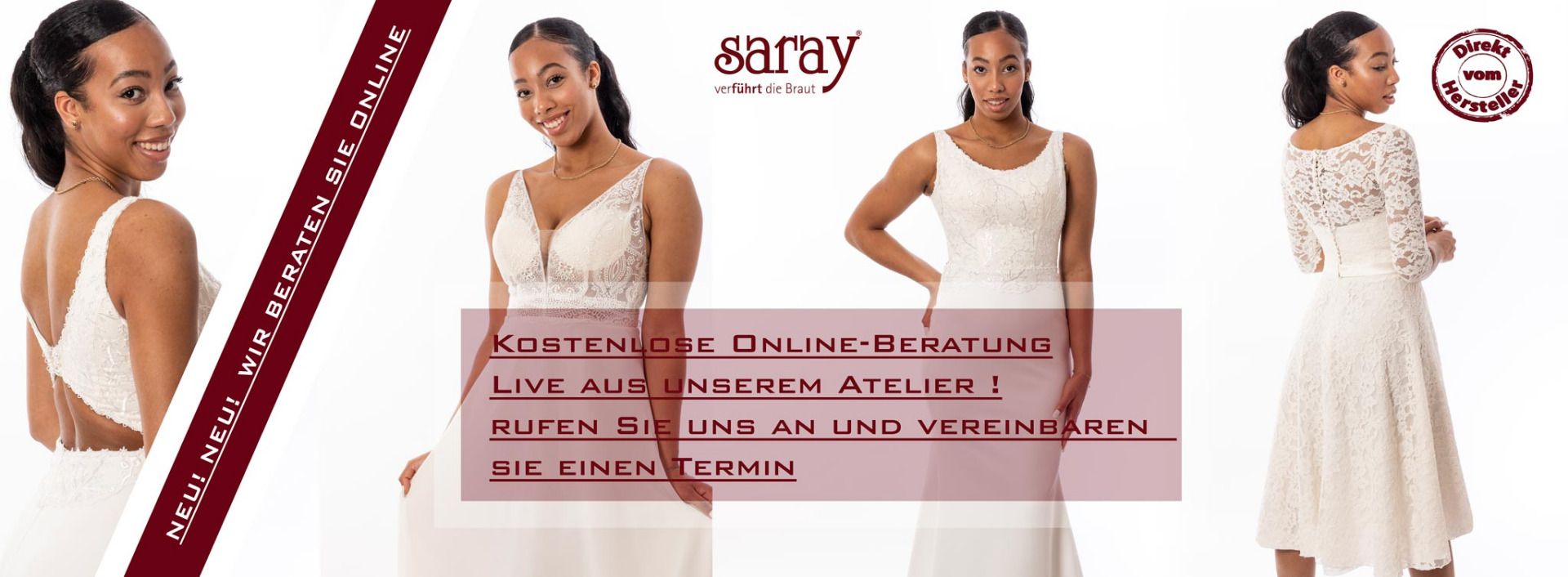 Massgeschneiderte Designer Brautkleider Saray Brautmoden