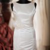 Brautkleider Meerjungfrauen-Stil Satin Creme Modell Janna
