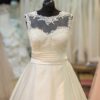 Brautkleider A-Linie Creme Satin Model Rachel
