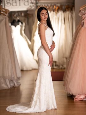 Brautkleider Spitze Meerjungfrau-Stil Modell Adriana