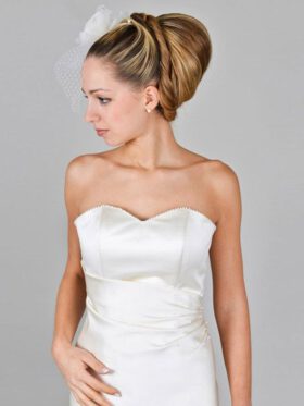 Standesamtkleid kurz aus Satin Modell Regina