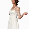 Brautkleider prinzessin-Stil Tüll Creme Modell Melanie