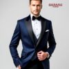 Hochzeitsanzug Blau Modell Brasil / 8-teilig