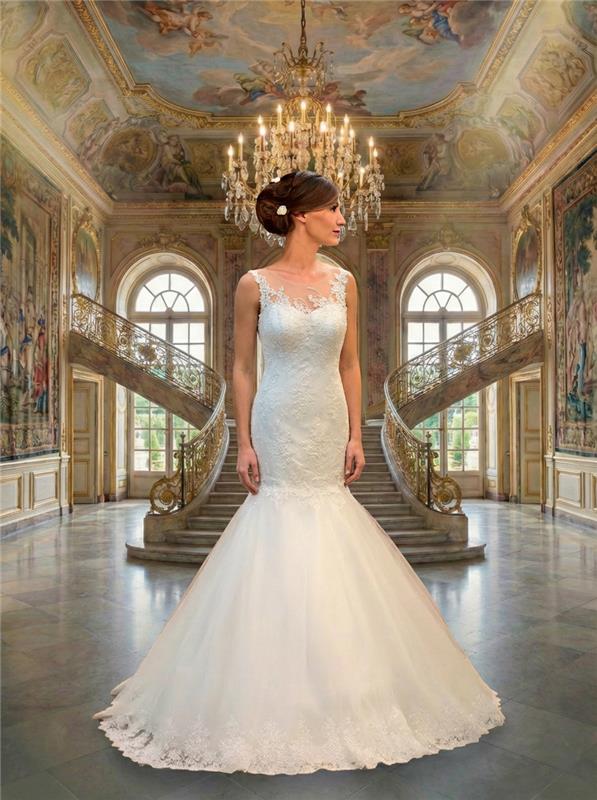 Brautkleider Godet-Form Modell Belle