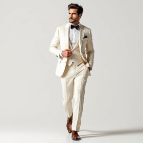Hochzeitsanzug Model - Lugano Beige Supreme