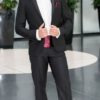 Hochzeitsanzug Smoking Slimfit Schwarz Modell Boston