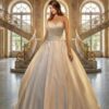 Brautkleider Satin Creme Princess-Stil Modell Kate